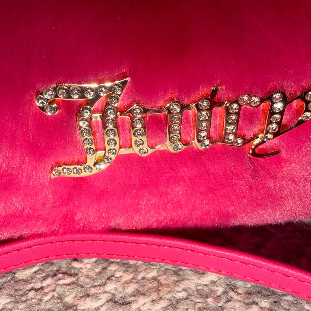 Juicy Couture Free Love Fluffy Mini Tote Or Crossbody Removable Strap NWT - Picture 5 of 9